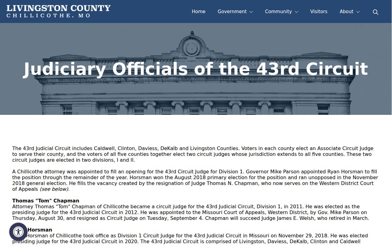 Livingston County Forty-Third Judicial Circuit information