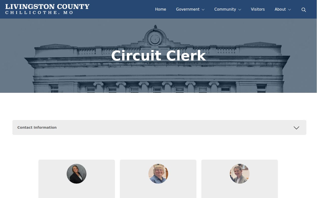 Livingston County Circuit Clerk official contact